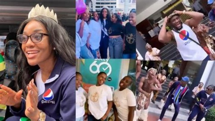 
BBNaija Level-Up Housemates Welcomed Majestically By Fans In South Africa 